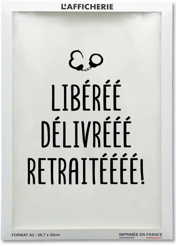 Affiche Libéré Retraité 2