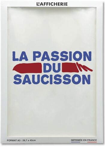 Affiche La passion du saucisson - humour 2