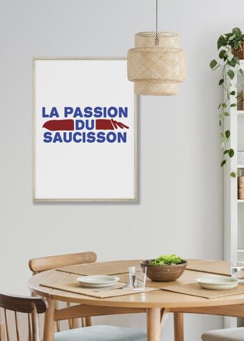 Affiche La passion du saucisson - humour 4
