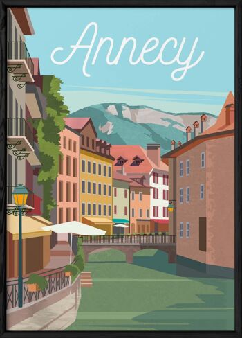 Affiche illustration de la ville d'Annecy - 2 3