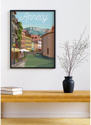 Affiche illustration de la ville d'Annecy - 2 4