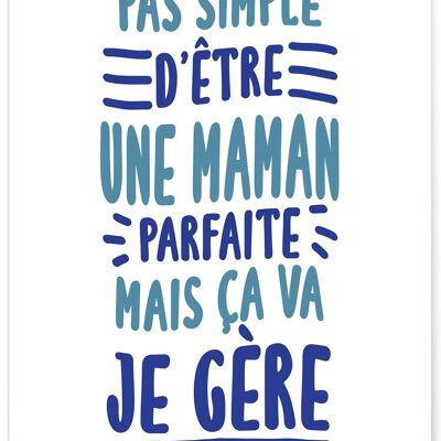 Affiche Pas simple Maman