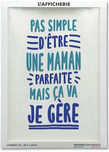 Affiche Pas simple Maman 2