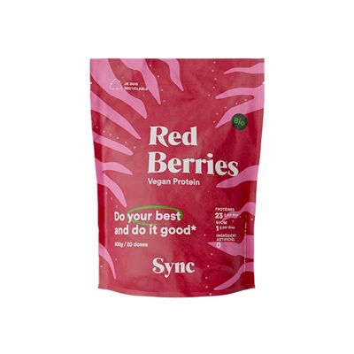 Sync Protéines Vegan - Red Berries 600g