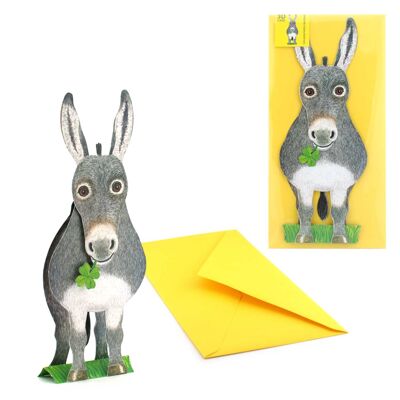 3D animal map donkey