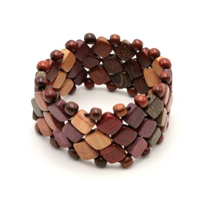 Charline multicolored wood bracelet