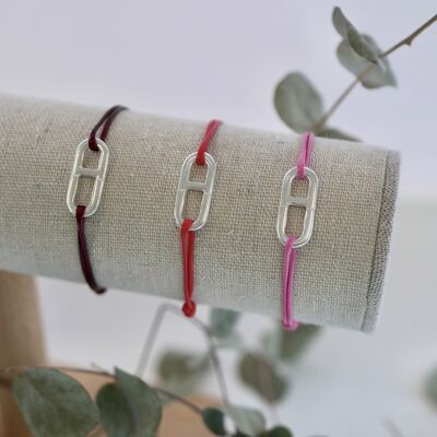 REASSORT 3 bracciali in cotone cerato 1 mm