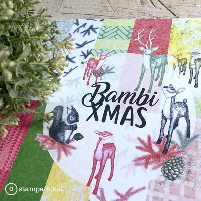 Bloc papier A4 – BAMBI XMAS