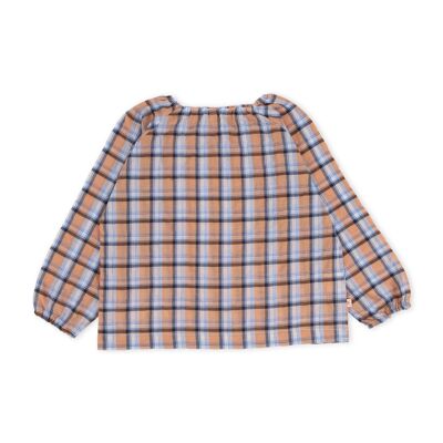 Stardust Orange Check Blouse