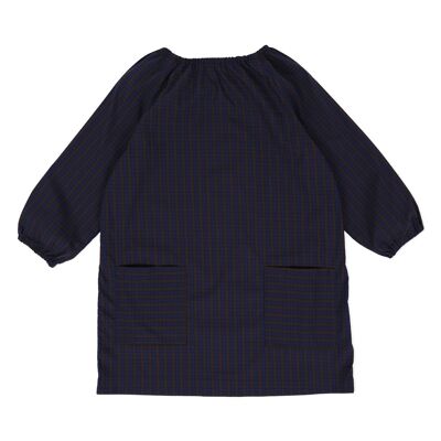 Kleid Hyperion Navy Braun Kariert