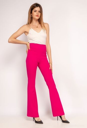 Pantalon stretch évasé 1