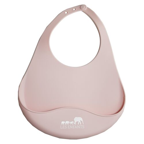 Les Enfants Silicone Bib Pink