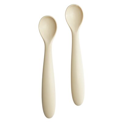 Les Enfants Silicone Spoon Set Sand