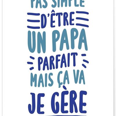 Affiche Pas simple Papa