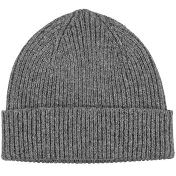 Bonnets & Bonnets Pompon Laine d'Agneau BEANIE - gris moyen