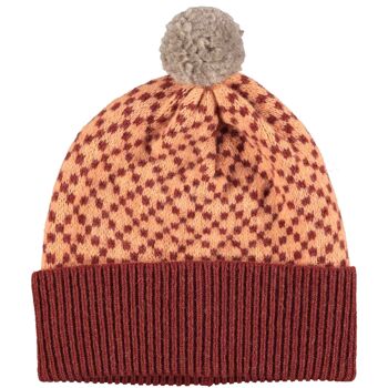 Bonnets & Bonnets Pompon Lambswool BOBBLE HAT - croix - terre de sienne 2