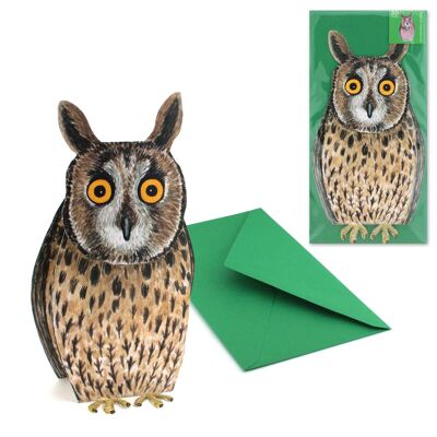 3D animal map owl