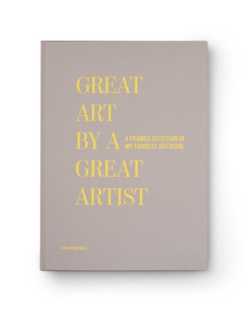 Frame book - Great Art, Beige