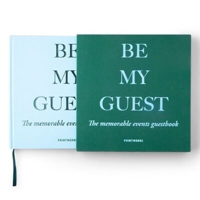 Guest Book - Green/Blue