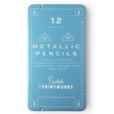 12 lápices de colores - Metálico