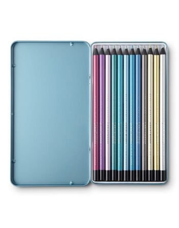 12 crayons de couleur - Métallisé 2