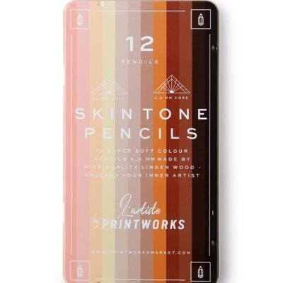 12 Colour pencils - Skin tone