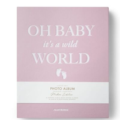 Album fotografico - Baby è un mondo selvaggio (rosa)