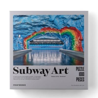 Casse-tête - Art du métro, arc-en-ciel