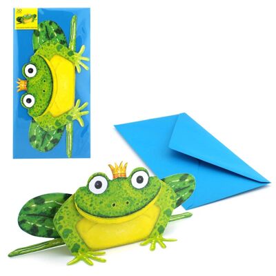 Principe ranocchio con carta animale 3D