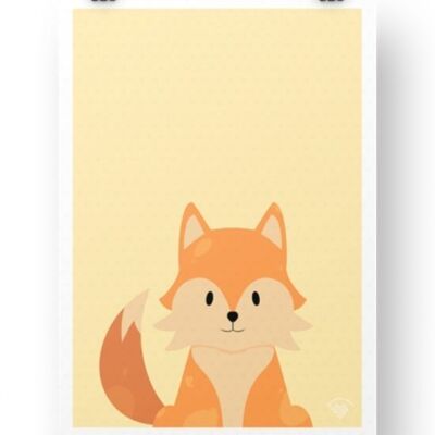 Fox Poster - Gelb
