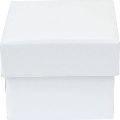 White Square Cardboard Jewellery Ring Boxes