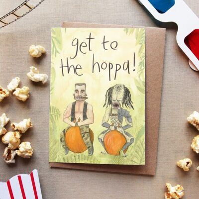 Get to the hoppa! - card