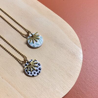 porcelain necklace Bibi ~ dots