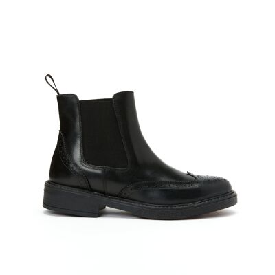 Schwarze Chelsea-Stiefel für Damen. Hergestellt in Italien. Herstellermodell FD3782