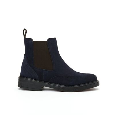 Blue chelsea boots for women. Made in Italy. Manufacturer model FD3784