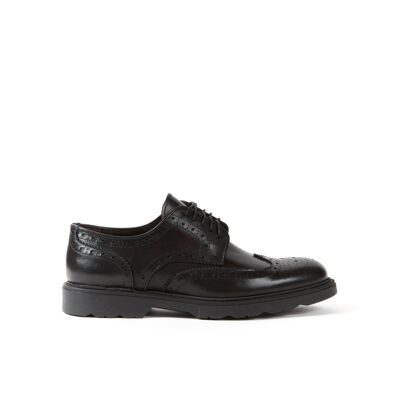 Chaussure derby noire pour homme. Fabriqué en Italie. Modèle du fabricant FD3093