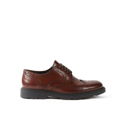Mahogany brown derby shoe for men. Made in Italy. Manufacturer model FD3094