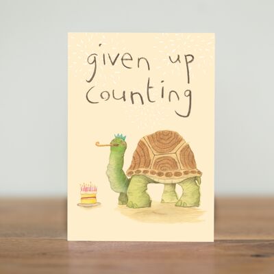 Given up counting - card