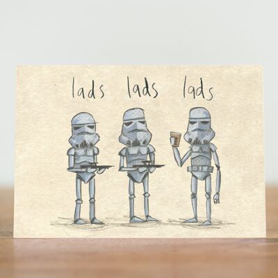 Lads lads lads - card