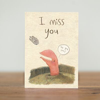 I miss you - card