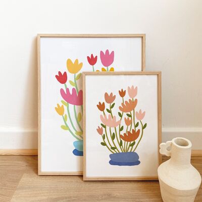 Water lilies poster - 2 sizes / 2 colors