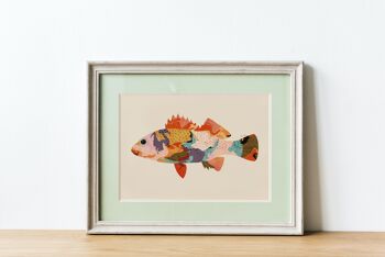 IMPRESSION D'ART "Goldfish II" -21CM (H) X 30CM (L) 2