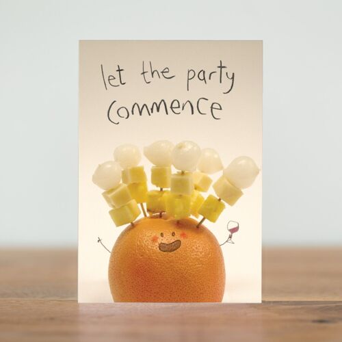 Let the party commence - card