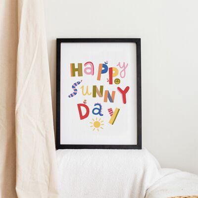 Poster di felice giornata di sole - 2 dimensioni