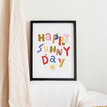 Affiche Happy sunny day - 2 formats 1
