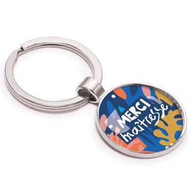 Silberner Schlüsselanhänger mit der Botschaft Herrin – Matisse