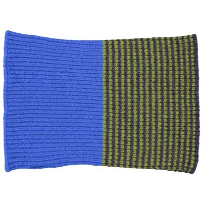 Lana de cordero para niños - SNOODS - rayas - azul marino y verde