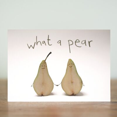 What a pear - card