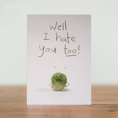 Yo también te odio - tarjeta