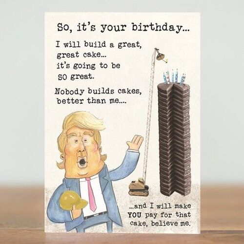 Great cake - Donald Trump card